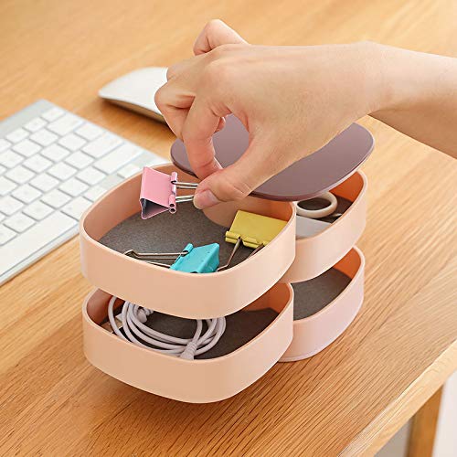 360° Rotating Jewelry Box Organizer